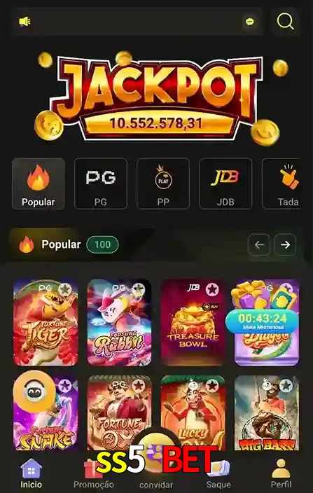 Promoções Especiais no ss5 bet App